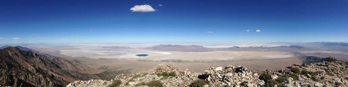 Great Salt Lake Desert in Utah - 80 miles of white salt, blistering hot days, freezing nights