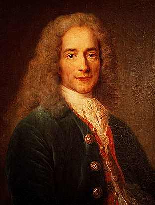 Voltaire was the pen name of philosopher and writer Franois-Marie Aroue (pictured above) who was born November 21, 1694 and died May 30, 1778.