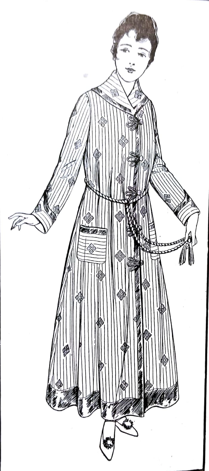 American Dressmaking Step by Step tells how to make a robe like this.