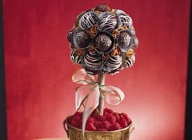 Did your mother ever say, Look with your eyes, not your fingers? Its next to impossible with this chocolate lovers centerpiece!