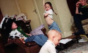 Poorer and less educated women tend to have more children than they can reasonably manage physically, emotionally, and socioeconomically.Megafamilies are prevalent among poor and uneducated women.
