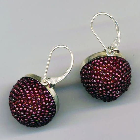 Beaded beads make wonderful earrings. There are a number of different possibilities for the earring wires.