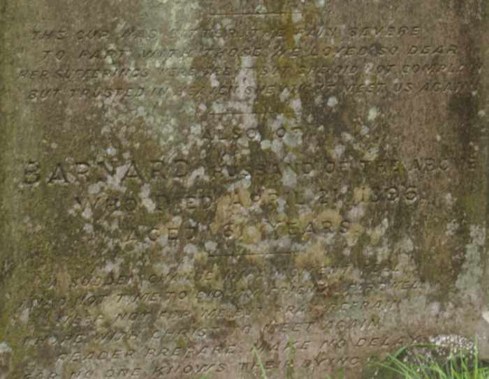 Barnard Dimmock, born about 1835, died 21 April 1896