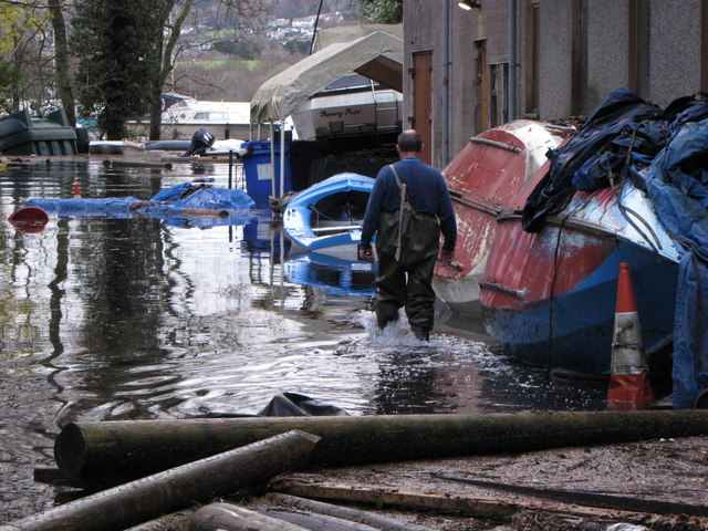 Photo Credit - http://www.geograph.org.uk/photo/1590581 Flooding and Damage After 36 hours of rain and gales. The copyright on this image is owned by John Proctor and is licensed for reuse under the Creative Commons Attribution-ShareAlike 2.0 license