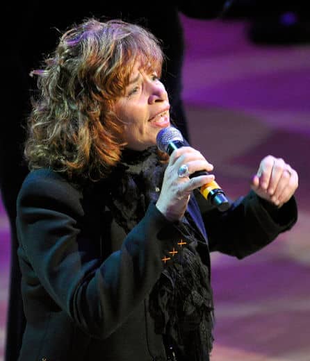 Lorraine Segato sings 'Rise Up' during the state funeral for NDP Opposition Leader Jack Layton in Toronto August 27, 2011.