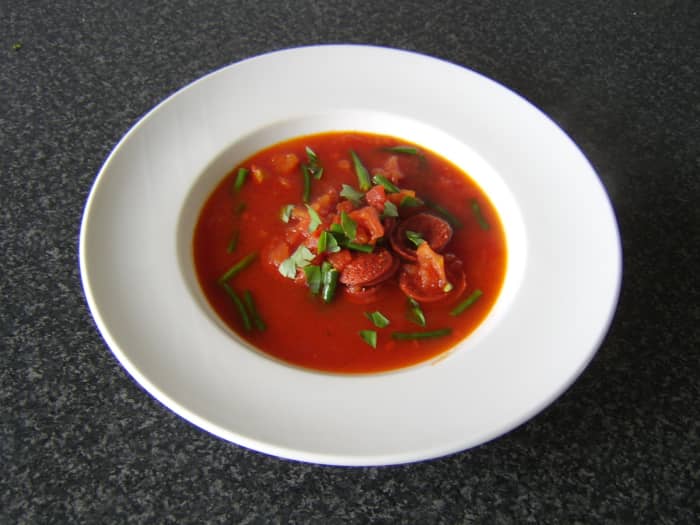 This spicy chorizo, tomato and green bean soup recipe is just one of the soup suggestions you will find on this page