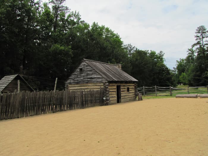 Cabin in the state of Virginia in the early days. Homes in Indiana during the frontier times would have been similar.