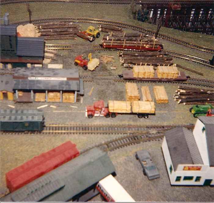 This layout was created in the 1980s -- before the E-Z Tracks were invented. This is not how our new layout will look.