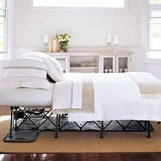 Serta EZ Queen Bed with Automatic Fold Out Inflatable Mattress with Steel Frame