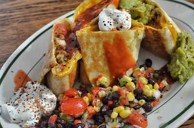 Corn salad makes an excellent side dish on a classic Tex-Mex platter.