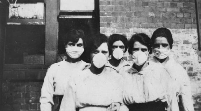 Some people did wear face masks to protect themselves, but so much was unknown in 1918 about how viruses were spread.