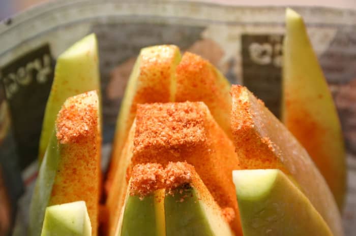 This is the green mango with chili powder and salt that I have mentioned in this hub. Picture used with permission from the owner. Thank you Fuzheado for granting me permission to use this picture.