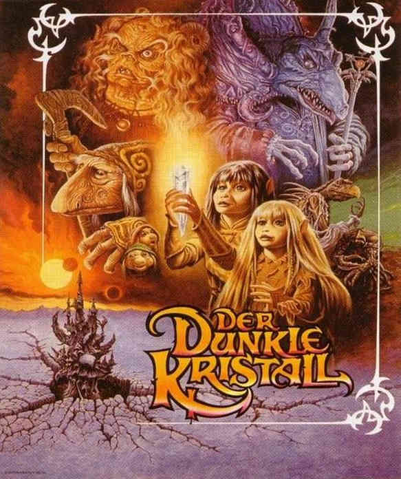 El cristal oscuro (1982) cartel alemán