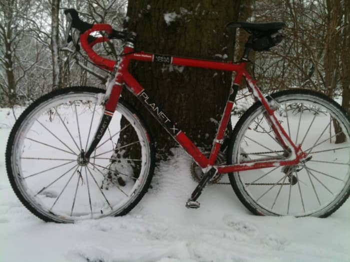Snow is great fun on a cx bike but it can have a deteriorating effect on bearings.