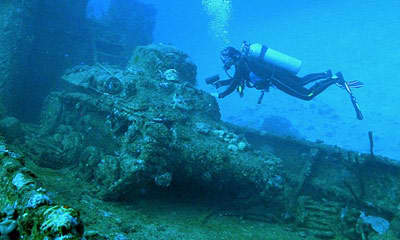 Military Warships, Tanks & Airplanes Graveyard Under The Sea, Sunken 