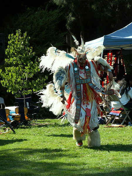 A Northern style Men's Fancy Dancer at the West Valley Powwow in Saratoga, California, October 2005.