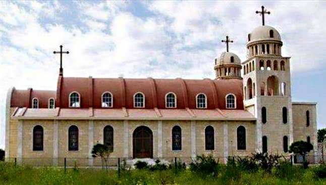 Buildings ancient and modern - it makes no difference. The attractive Virgin Mary Church in Tel Nasri, Syria, built in 1934 and destroyed in 2015 - on Easter Sunday