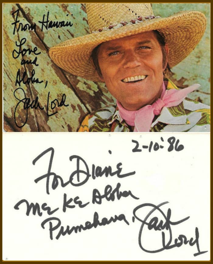 Jack would take time to write personal messages to his fans that wrote him. He was very appreciative to their loyalty.