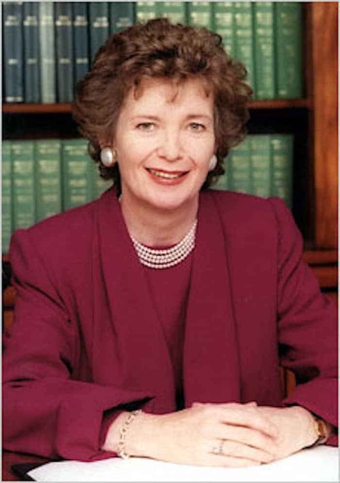 First female president of Ireland, 1990 to 1997. Tell this to Mary Robinson: "as far as history goes /
we were never /
on the scene of the crime."