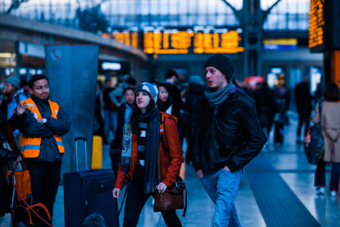 This photo that has a man walking beside a woman shows the fast pace of life which has caused many people to be in a hurry. Impatience is definitely not a virtue.