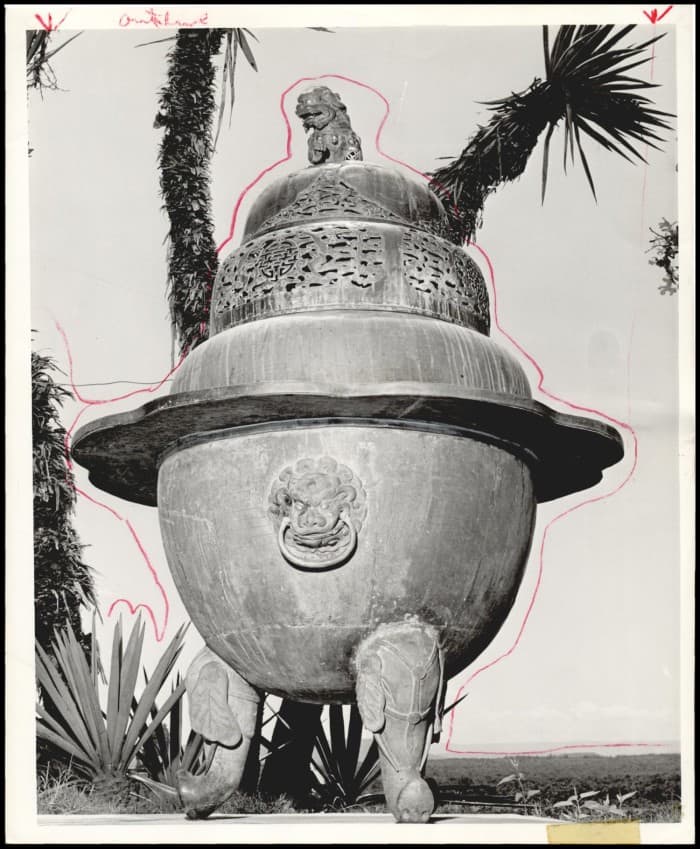 Myth or Fact? Records indicate that this large urn came from the Forbidden City in China. While it is no longer at the Kerr Mansion, this conjures up images of lost empires.