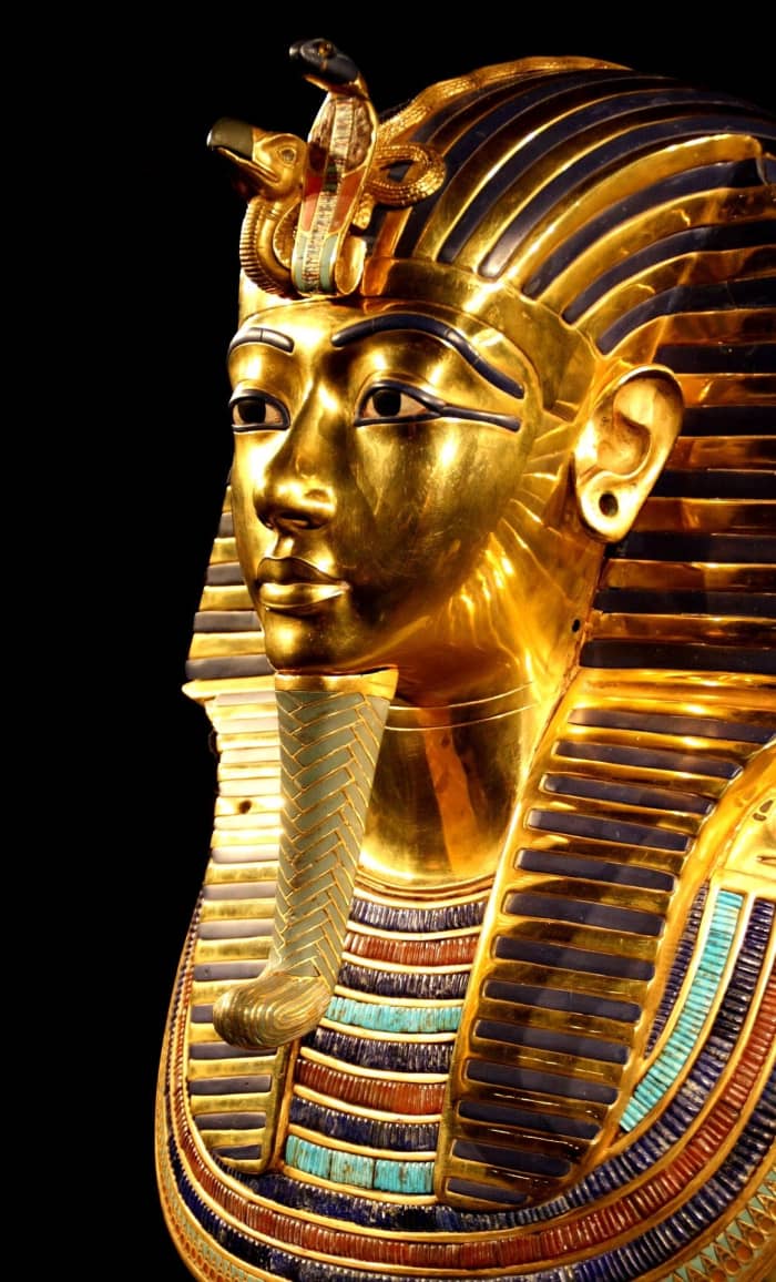 The gold mask of Tutankhamun is the most famous Egyptian mask which has survived thousands of years.