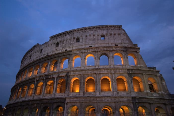 This is a photo of the Roman Colosseum one of the landmarks that is mentioned in the episode of Gadget's Roma.