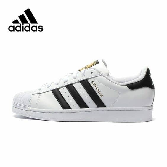 And you've probably seen these. With the rubber shell and all leather construction, no wonder people liked to skate these. The Adidas Superstars even got an Alexander Wang makeover, so maybe they're a little adept at skating.