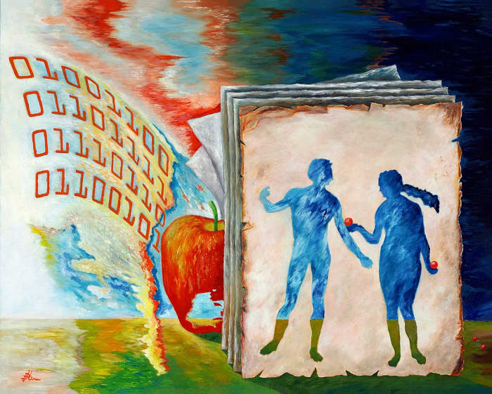 Knowledge Proliferation - Adam ate the forbidden fruit. It took many generations for the current knowledge to evolve. As we moved away from “dark ages” the skies brightened and finally, an explosion of knowledge, and a full clarity of all things.Arhi