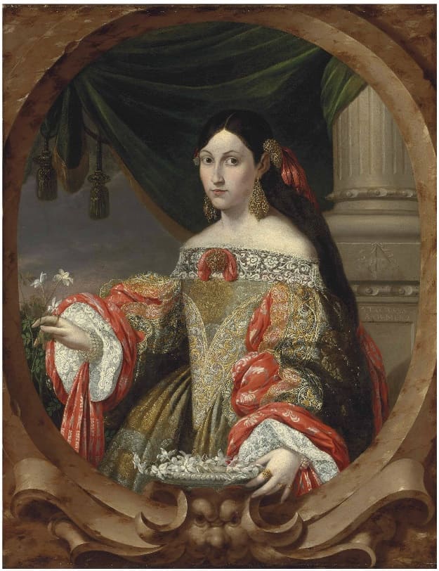 Horizontal neckline circa 1682