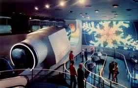 The Mighty Monsanto Microscope As it appeared to perspective passengers waiting in line for Adventures Thru Inner Space.
