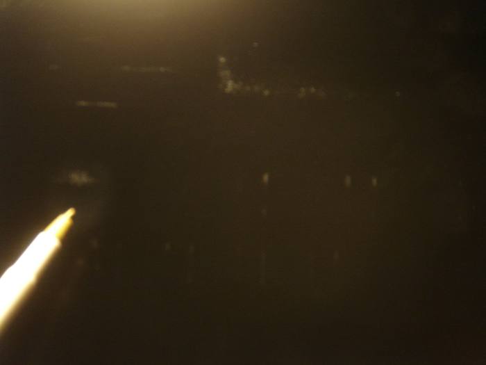 LCD screen has marks if inspected under light. When the screen is on, they are not obvious as in the photos below. It is not replaced.