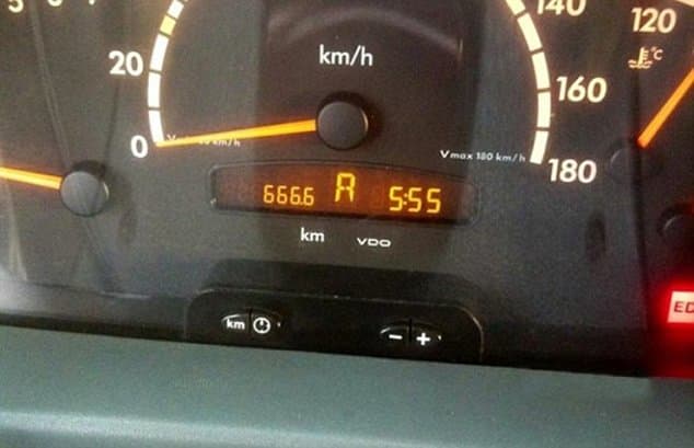 555 and 666 together... Does this mean anything? See below for what happened when these numbers were on the odometer?