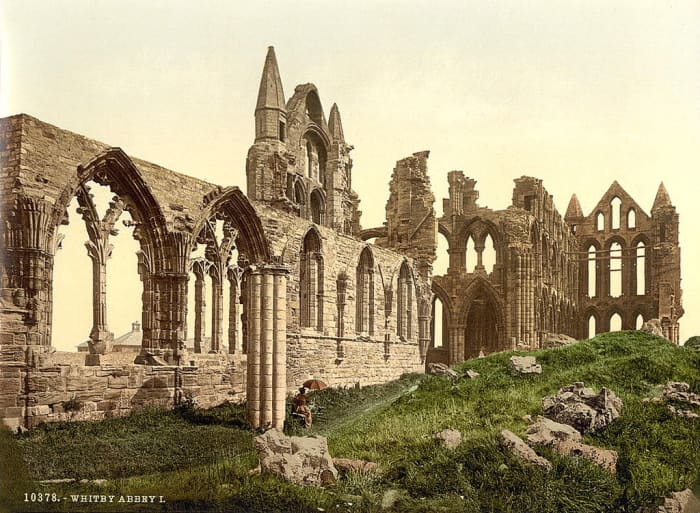 Once the pinnacle of Anglian Christian achievement, St Hilda's Whitby Abbey was destroyed first by the Danes, then rebuilt. Henry VIII was more destructive seven hundred years later