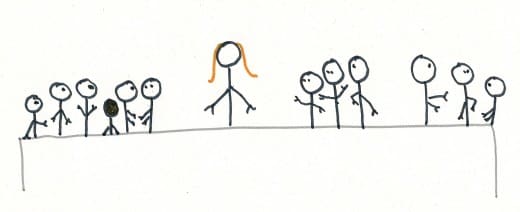 The Last Stickman Supper © Mark Ewbie, used here with permission, and not to be reused without permission from Mark.