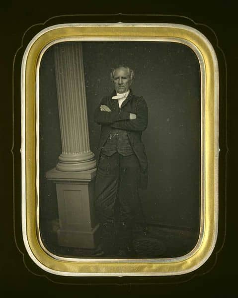 Daguerreotype of Sam Houston from the Museum of Fine Arts Houston