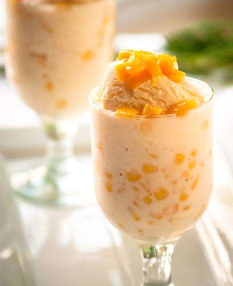 Tired of the usual mais con yelo? Add a little twist to your summer treat by putting a scoop of ice cream on top. OMNOMNOM!~