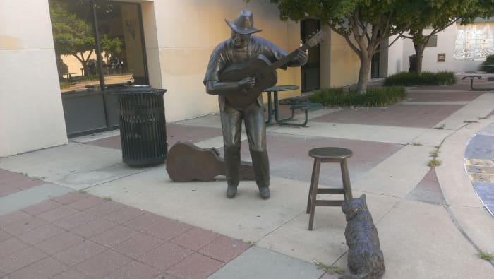 Sit down and listen to a little music - maybe toss a little change into the case!