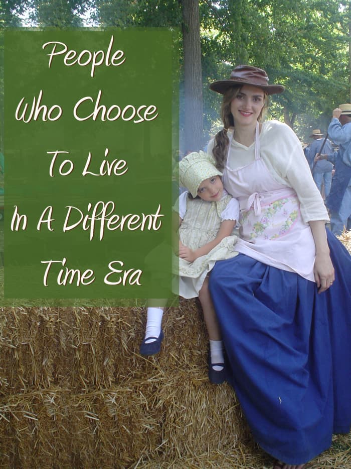People Who Choose To Live In A Different Time Era. Rain San Martin with daughter at Johnny Appleseed Festival 2009, Fort Wayne, IN.