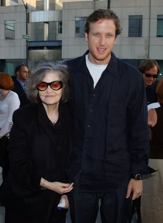 Eileen Brennan with her son Patrick, a former basketball player, now an actor - 2012