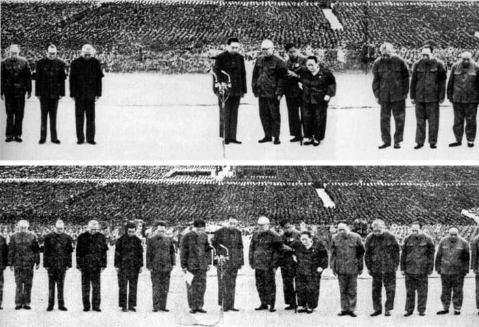 Mao-Tse-Dung also altered photographs in a bid to rewrite history and erase those who fell into disfavour. He also masterminded the cultural revolution to erase as much as the past as possible.