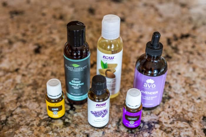 Essential oils can be used to anoint candles used in spell work.