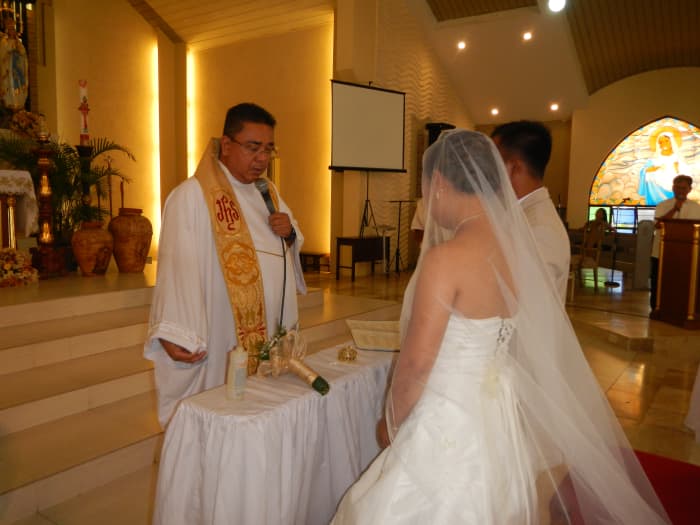Our Lady Lourdes Church Wedding Angeles Pampanga