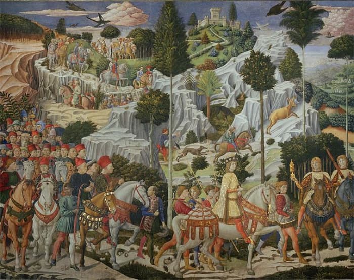 Benozzo Gozzoli, Journey of the Magi (1459-1562), Florence Cappella dei Magi Palazzo Medici Riccardi