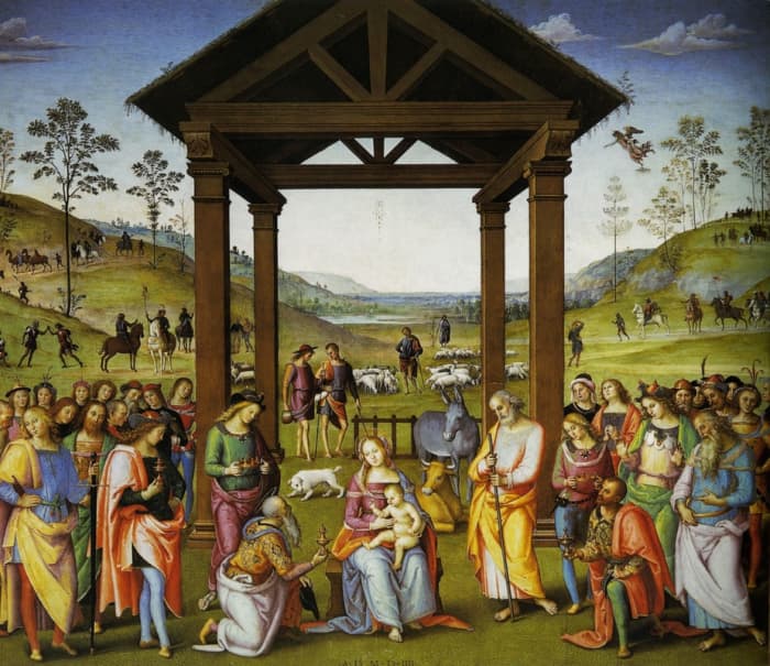 Pietro Perugino, Adoration of the Magi (1504), Città della Pieve Oratorio di Santa Maria dei Bianchi