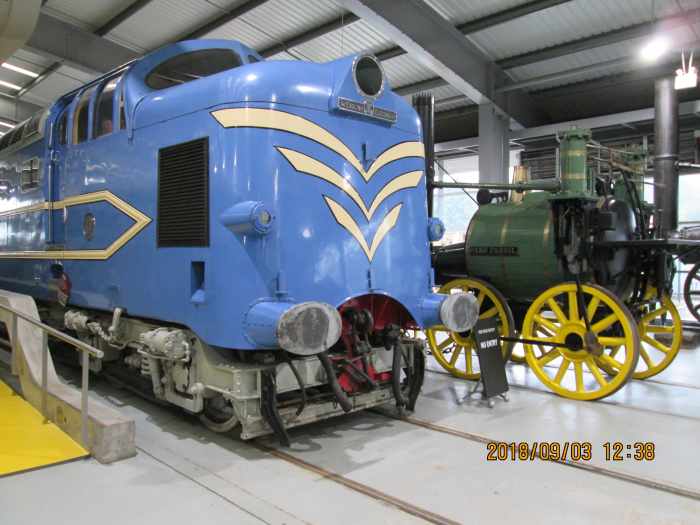 Or have a go at upgrading a ready-to-run Deltic diesel,, seen here in the National Railway Museum's hall at 'Locomotion', Shildon, County Durham (north west of Darlington). Visit the real thing before starting on a model - or how about 'Sans Pareil'?