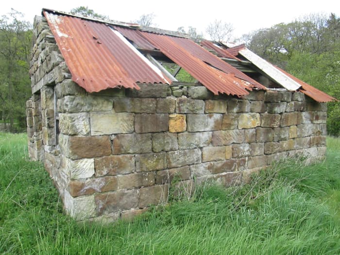 Lineside buildings feature strongly on layouts. This one is between the old route and the Deviation route on the NYMR near Beck Hole