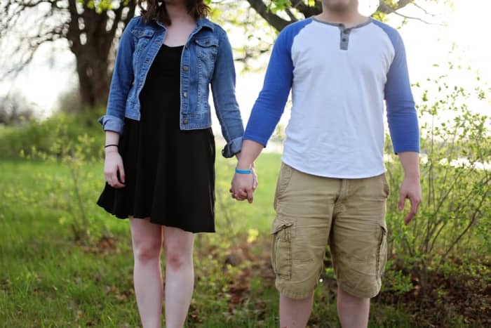 Walking in the woods is great for couples in platonic relationships, but stopping for rest, water, or other reasons, cannot be tolerated.