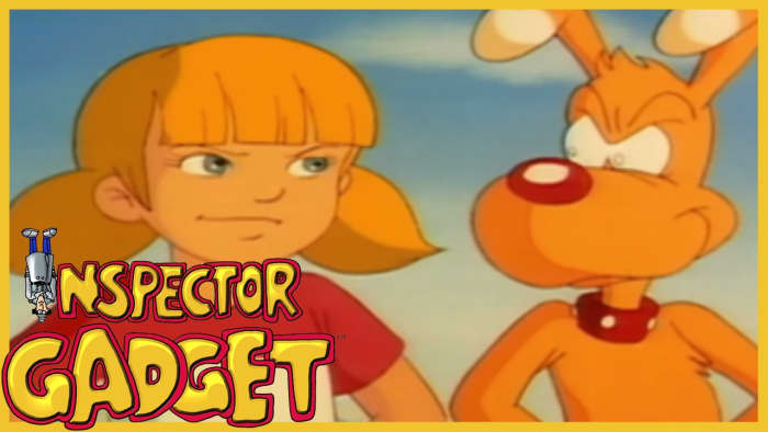 In the episode Movie Set Inspector Gadget's niece Penny and Penny's pet dog Brain cannot believe that their uncle thinks that agent Lana Lamour is not an agent working for Dr. Claw. They are both angry and shocked.