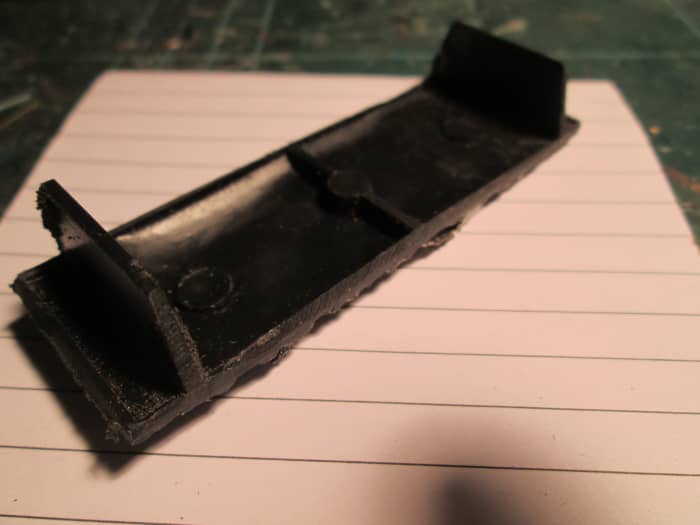 Also when it comes it's hard to prise out of the wagon (I like to run rakes loaded one way and empty on the return), so I carve off some of the supporting plastic. That way I can lift out the loads with a light blade before I 'send' the wagons back